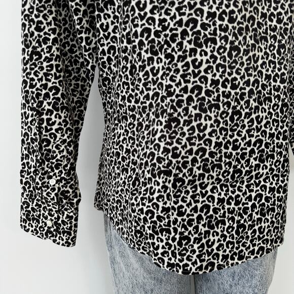 Talbots Wrinkle-Resistant Button Up Long Sleeve Shirt Top Stretch 14WP NWT - Picture 8 of 11